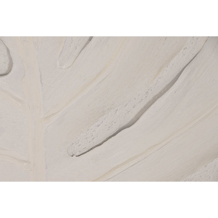 Lienzo Home ESPRIT Blanco Hoja de planta Escandinavo 60 X 3,7 X 90 CM (2 Unidades)