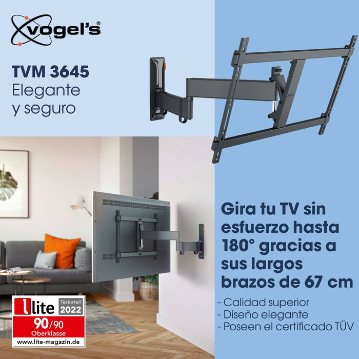 Vogels COMFORT TVM 3645 Soporte de pared Full Motion+ Large negro