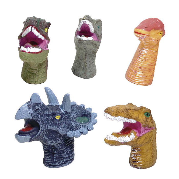 Tachan Pack Marionetas de Dedos Dinosaurios 5 Unidades Juguete Goma Infantil + Tachan Pack Marionetas de Dedos Dinosaurios 5 Unidades Juguete Goma Infantil +