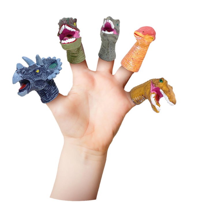 Tachan Pack Marionetas de Dedos Dinosaurios 5 Unidades Juguete Goma Infantil + Tachan Pack Marionetas de Dedos Dinosaurios 5 Unidades Juguete Goma Infantil +