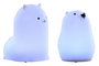 DKD Home Decor Quitamiedo Infantil Baby Blanco Silicona LED Osito Alpaca 9 x 11 x 7 cm (6 Unidades)