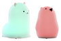 DKD Home Decor Quitamiedo Infantil Baby Blanco Silicona LED Osito Alpaca 9 x 11 x 7 cm (6 Unidades)