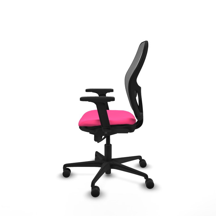 PIQUERAS Y CRESPO Silla de Oficina Jorquera con Mecanismo Sincro Rosa y Gris