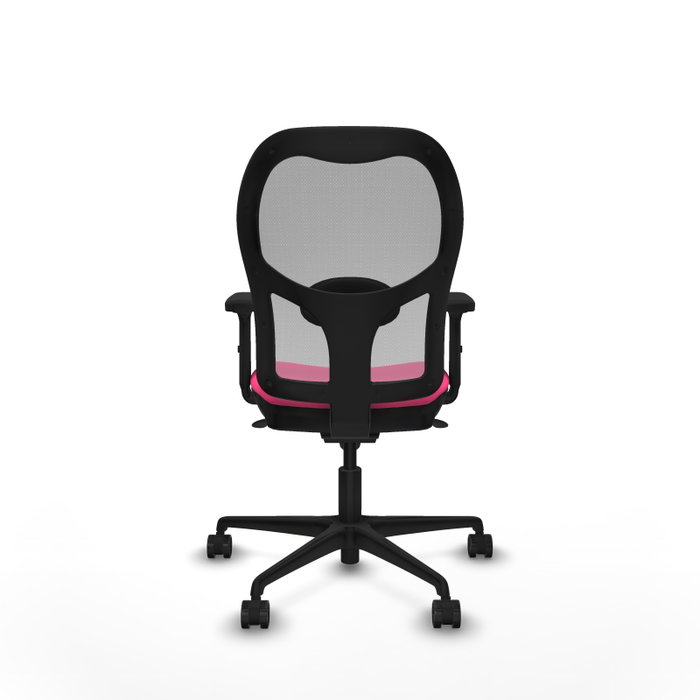 PIQUERAS Y CRESPO Silla de Oficina Jorquera con Mecanismo Sincro Rosa y Gris
