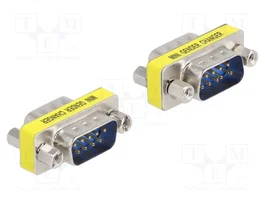 DeLOCK Adaptador D-Sub de 9 pines macho a macho, 2 unidades