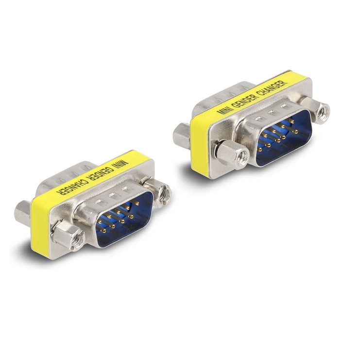 DeLOCK 66464 Adaptador D-Sub 9 Pin Macho a Macho (2 piezas)