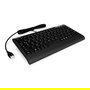 KeySonic ACK-595C+ Mini teclado alámbrico USB/PS2 SoftSkin negro QWERTY (US) con interruptor de membrana
