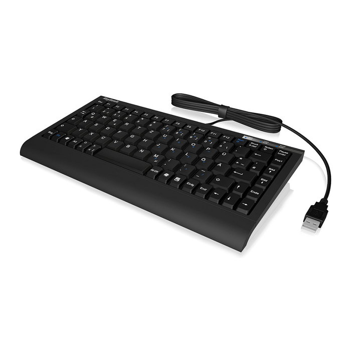 KeySonic ACK-595C+ Mini teclado alámbrico USB/PS2 SoftSkin negro QWERTY (US) con interruptor de membrana KeySonic ACK-595C+ Mini teclado alámbrico USB/PS2 SoftSkin negro QWERTY (US) con interruptor de membrana