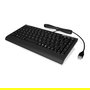 KeySonic ACK-595C+ Mini teclado alámbrico USB/PS2 SoftSkin negro QWERTY (US) con interruptor de membrana