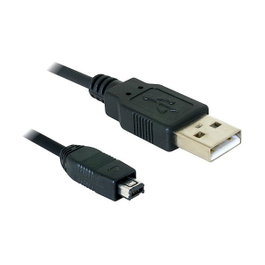 DeLOCK Cable USB-B mini 4 Pin Hirose a USB-A 1,5 m