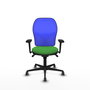PIQUERAS Y CRESPO Silla de oficina Jorquera Verde y Azul