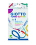 Giotto Turbo Glitter Rotuladores de Colores Surtidos Estuche de 8 Unidades