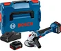 Bosch Professional Amoladora angular GWS 18V-10 con 2 baterías 4,0Ah, cargador GAL 18V-40 y L-BOXX