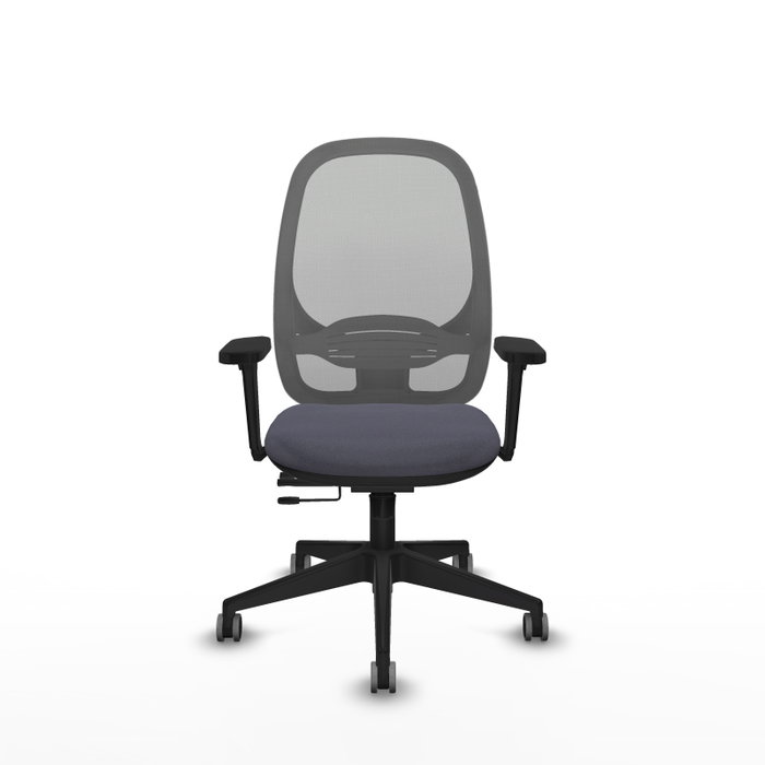 PIQUERAS Y CRESPO Silla de oficina Cilanco con mecanismo Sincro/Traslack, Gris