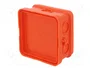 OBO BETTERMANN Caja de conexiones A 8 roja