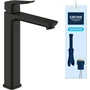 GROHE DICE AACJE44830 Grifo mezclador para lavabo, cuerpo liso sin desagüe, tamaño XL, color negro mate