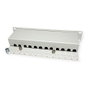 ROLINE Patchpanel 12 Puertos Cat.6A Blindado 1U Gris