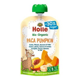 HOLLE Pumpkin Calabaza Melocoton 6 Mes 120 G Bio Sg