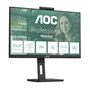 AOC Monitor 24P3QW 24" Full HD IPS, Webcam, USB-C Hub, 100Hz, Altavoces, Ajuste Ergonómico - Negro (Pantalla Oficina Profesional)