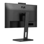 AOC Monitor 24P3QW 24" Full HD IPS, Webcam, USB-C Hub, 100Hz, Altavoces, Ajuste Ergonómico - Negro (Pantalla Oficina Profesional)