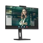 AOC Monitor 24P3QW 24" Full HD IPS, Webcam, USB-C Hub, 100Hz, Altavoces, Ajuste Ergonómico - Negro (Pantalla Oficina Profesional)