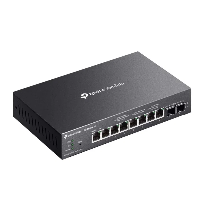 TP-Link Omada SG2210XMP-M2 Switch Gestionado 8x 2.5G PoE+ y 2x SFP+ 10G Negro