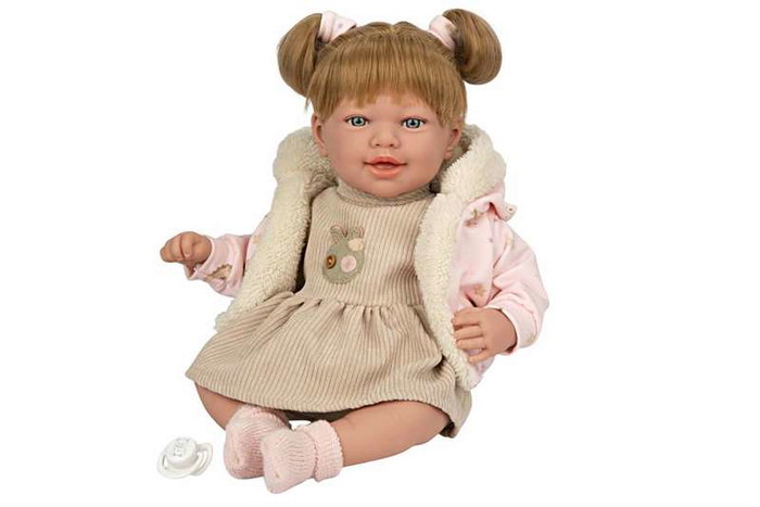 Muñecas Arias Muñeca Elegance ADI Beige 45 cm con Mecanismo de Risa y Sonidos Muñecas Arias Muñeca Elegance ADI Beige 45 cm con Mecanismo de Risa y Sonidos