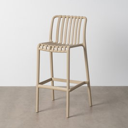 Ixia Taburete Beige de Polipropileno para Exterior
