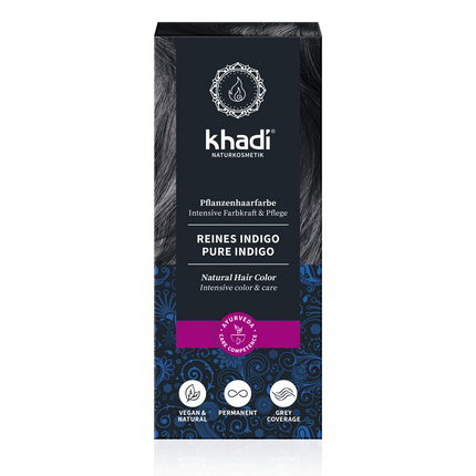 KHADI Índigo 100% Puro y Natural Negro Azulado KHADI Índigo 100% Puro y Natural Negro Azulado
