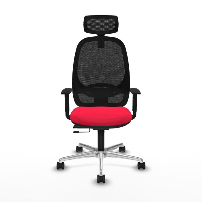 PIQUERAS Y CRESPO Silla de oficina Cilanco con mecanismo Sincro/Traslack Rojo/Negro PIQUERAS Y CRESPO Silla de oficina Cilanco con mecanismo Sincro/Traslack Rojo/Negro