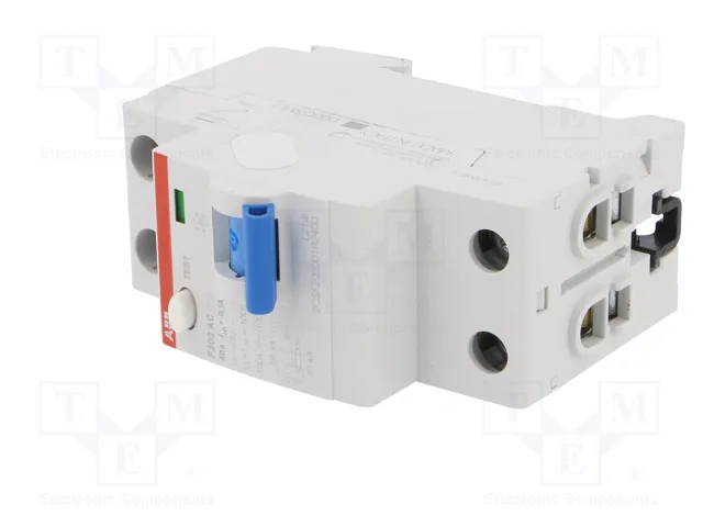 ABB F202AC-40/0.1 Interruptor Diferencial 2 Polos 40A 0,1A ABB F202AC-40/0.1 Interruptor Diferencial 2 Polos 40A 0,1A