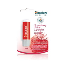 Himalaya Herbals Bálsamo Labial Fresa Brillo 4,5g - Hidratante y Voluminizador