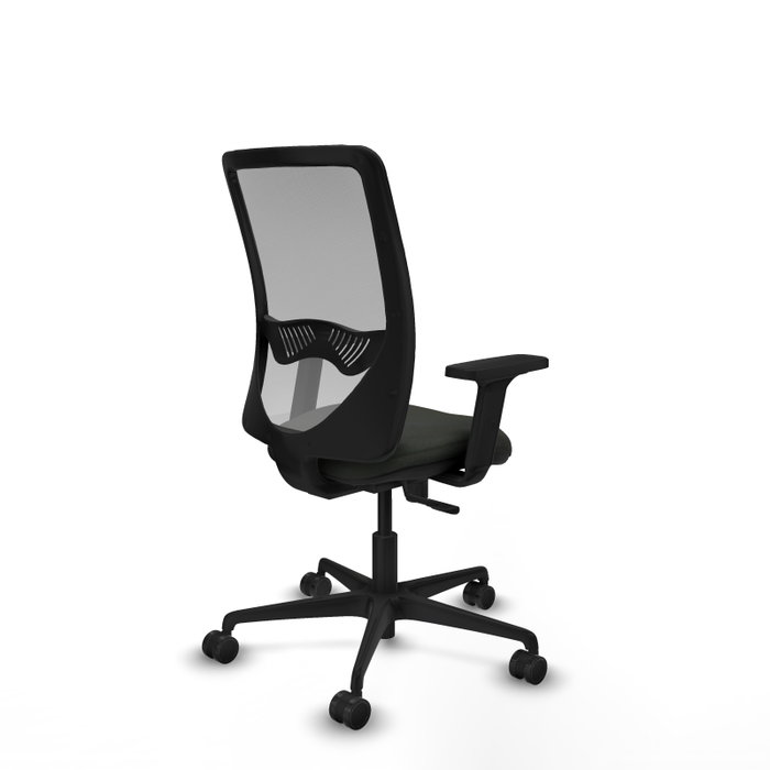 PIQUERAS Y CRESPO Silla de oficina Zulema con mecanismo Sincro, Negro/Gris
