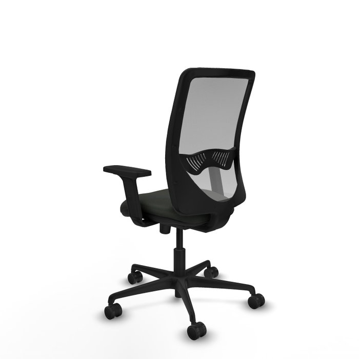PIQUERAS Y CRESPO Silla de oficina Zulema con mecanismo Sincro, Negro/Gris