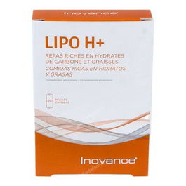 INOVANCE Lipo H 20 Cápsulas - Complemento Alimenticio para Control de Peso con Cromo, L-Carnitina, Judía Blanca y Nopal