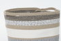 DKD Home Decor Cesta Boho Gris Natural Algodón Yute Set de 2 40 x 40 x 40 cm