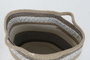 DKD Home Decor Cesta Boho Gris Natural Algodón Yute Set de 2 40 x 40 x 40 cm