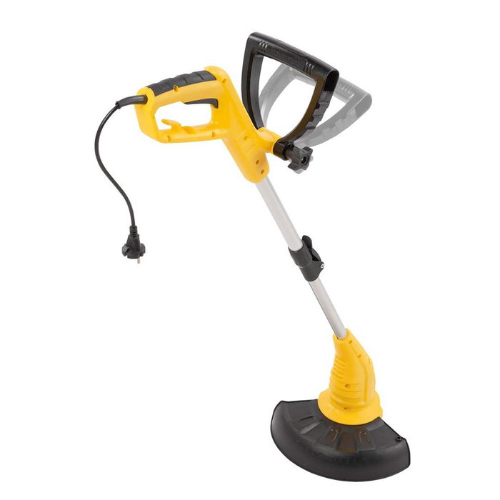 Powerplus Cortabordes Eléctrico 350W con Cable Ø25 cm, Eje Telescópico 100-120 cm, Alimentación Inteligente del Hilo, Nivel Sonoro 95 dB