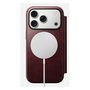 Nomad Modern Leather Folio para iPhone 17 Pro Burgundy Horween