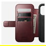 Nomad Folio Modern Leather para iPhone 17 Pro Burgundy Horween