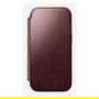 Nomad Folio Modern Leather para iPhone 17 Pro Burgundy Horween