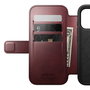 Nomad Modern Leather Folio para iPhone 17 Pro Burgundy Horween