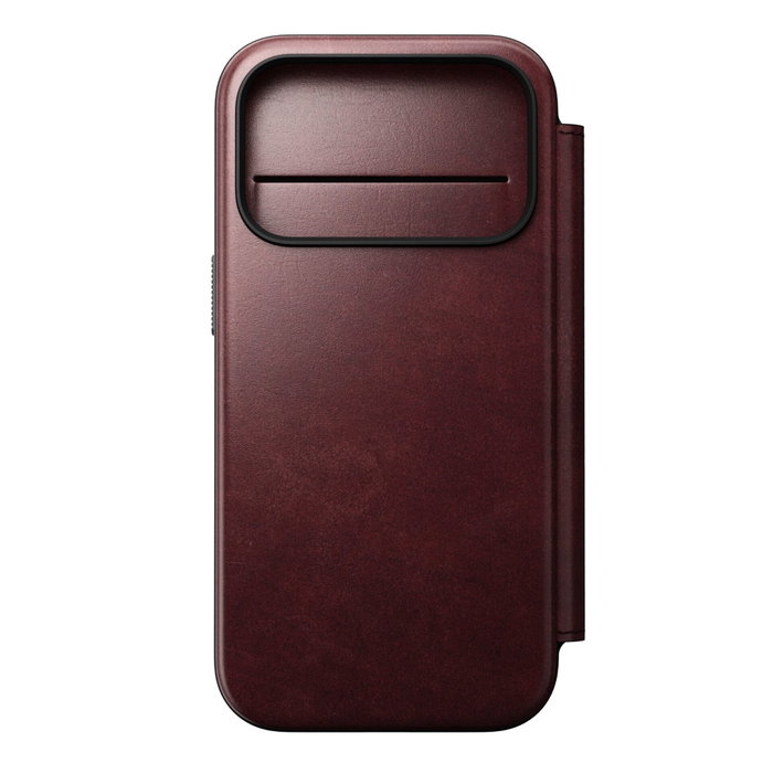 Nomad Modern Leather Folio para iPhone 17 Pro Burgundy Horween Nomad Modern Leather Folio para iPhone 17 Pro Burgundy Horween