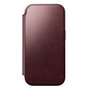 Nomad Modern Leather Folio para iPhone 17 Pro Burgundy Horween
