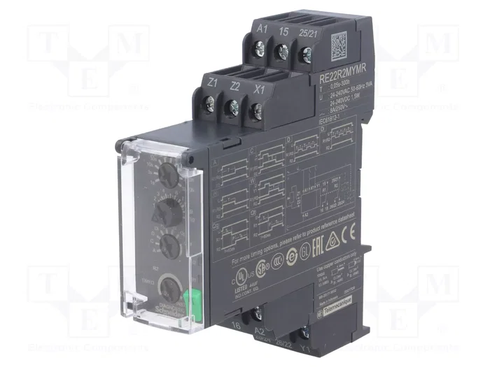SCHNEIDER ELECTRIC Zelio Time Relé de tiempo DPDT 24-240V AC/DC SCHNEIDER ELECTRIC Zelio Time Relé de tiempo DPDT 24-240V AC/DC