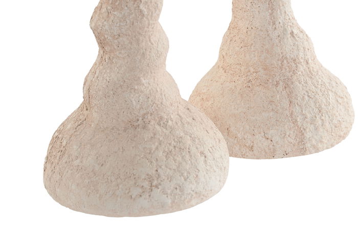 DKD Home Decor Candelabro Blanco Gres 8 x 30.5 x 8 cm (4 Unidades) DKD Home Decor Candelabro Blanco Gres 8 x 30.5 x 8 cm (4 Unidades)