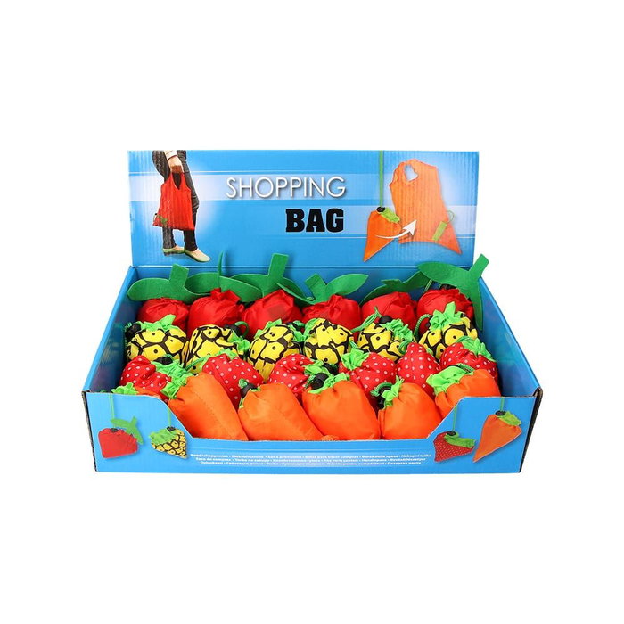 Bolsa de compras plegable surtido 4 modelos y colores