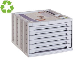 Modulo 6 Cajones Archivo 2000 Gris