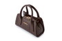 Lucky Bees Bolso de Mano Chocolate Brown en Cuero de Polivinilo Elegante y Sofisticado