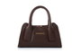 Lucky Bees Bolso de Mano Chocolate Brown en Cuero de Polivinilo Elegante y Sofisticado